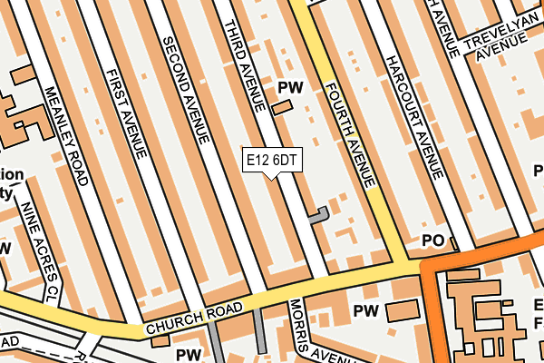 E12 6DT map - OS OpenMap – Local (Ordnance Survey)
