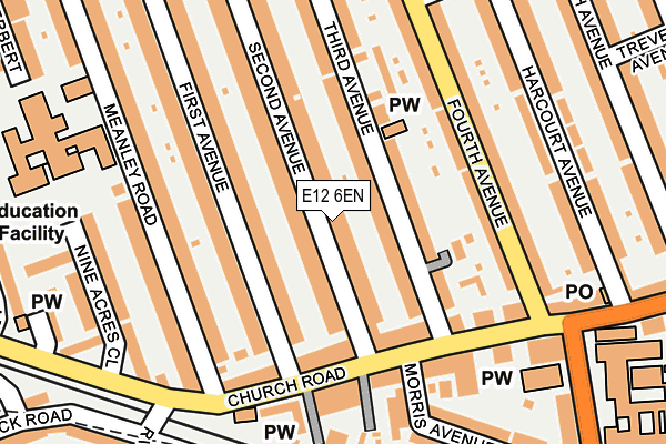 E12 6EN map - OS OpenMap – Local (Ordnance Survey)