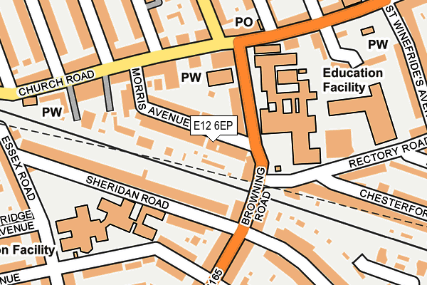 E12 6EP map - OS OpenMap – Local (Ordnance Survey)