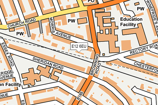 E12 6EU map - OS OpenMap – Local (Ordnance Survey)