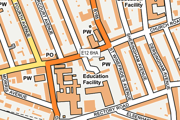 E12 6HA map - OS OpenMap – Local (Ordnance Survey)