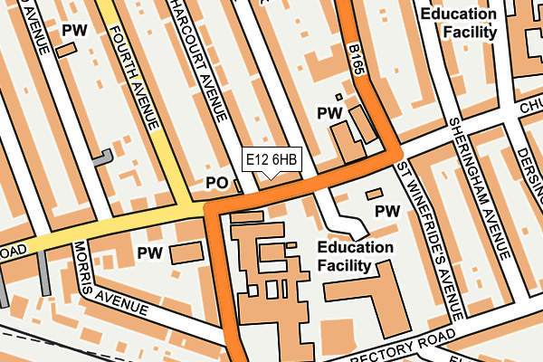 E12 6HB map - OS OpenMap – Local (Ordnance Survey)