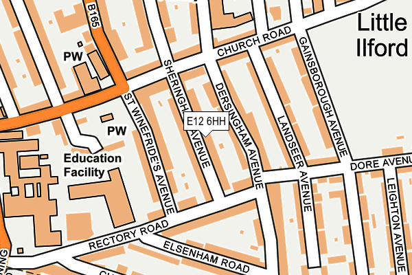 E12 6HH map - OS OpenMap – Local (Ordnance Survey)
