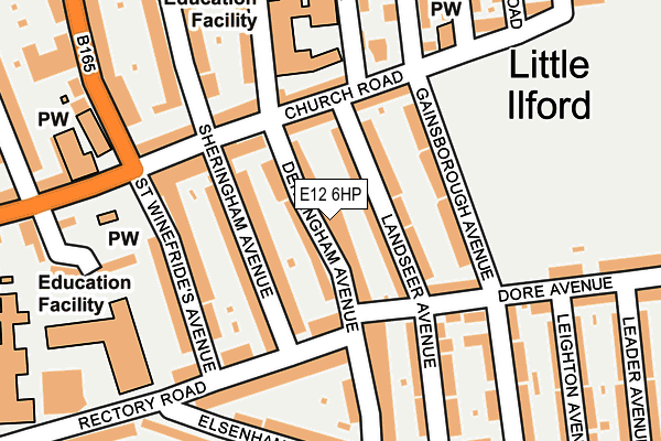 E12 6HP map - OS OpenMap – Local (Ordnance Survey)