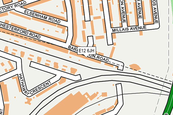 E12 6JH map - OS OpenMap – Local (Ordnance Survey)