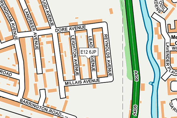 E12 6JP map - OS OpenMap – Local (Ordnance Survey)