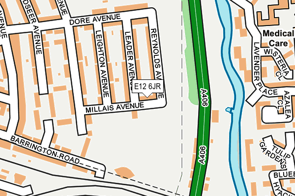 E12 6JR map - OS OpenMap – Local (Ordnance Survey)