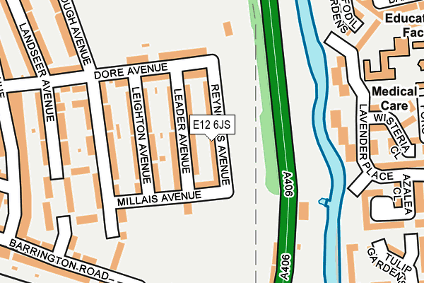 E12 6JS map - OS OpenMap – Local (Ordnance Survey)
