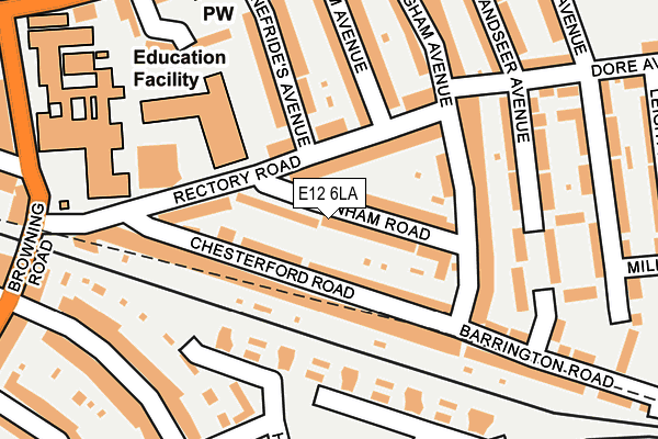 E12 6LA map - OS OpenMap – Local (Ordnance Survey)