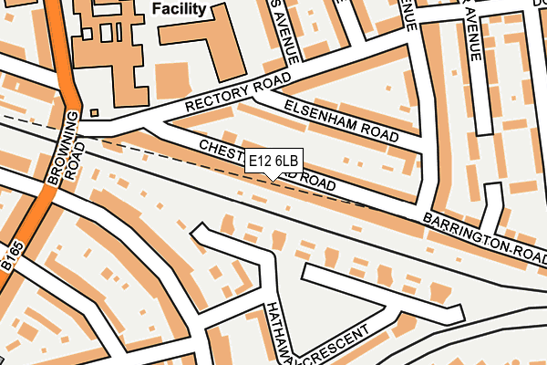 E12 6LB map - OS OpenMap – Local (Ordnance Survey)