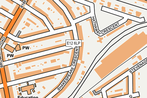 E12 6LP map - OS OpenMap – Local (Ordnance Survey)