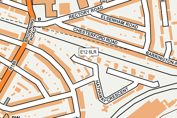 E12 6LR map - OS OpenMap – Local (Ordnance Survey)