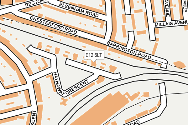 E12 6LT map - OS OpenMap – Local (Ordnance Survey)