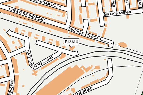 E12 6LU map - OS OpenMap – Local (Ordnance Survey)