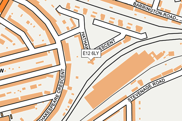 E12 6LY map - OS OpenMap – Local (Ordnance Survey)