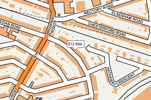 E12 6NA map - OS OpenMap – Local (Ordnance Survey)