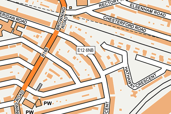 E12 6NB map - OS OpenMap – Local (Ordnance Survey)