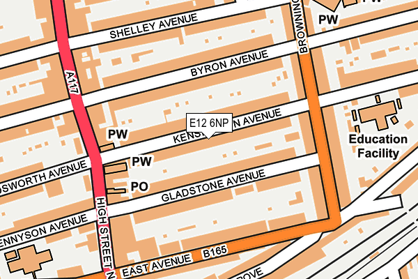 E12 6NP map - OS OpenMap – Local (Ordnance Survey)