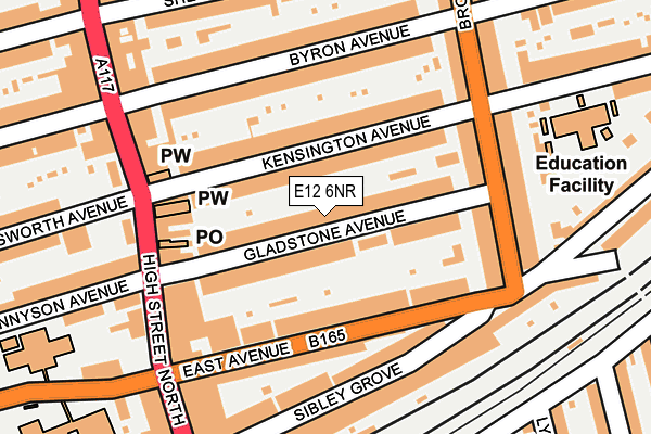 E12 6NR map - OS OpenMap – Local (Ordnance Survey)