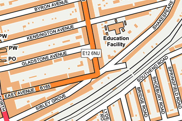 E12 6NU map - OS OpenMap – Local (Ordnance Survey)