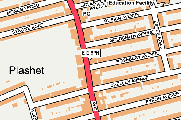 E12 6PH map - OS OpenMap – Local (Ordnance Survey)