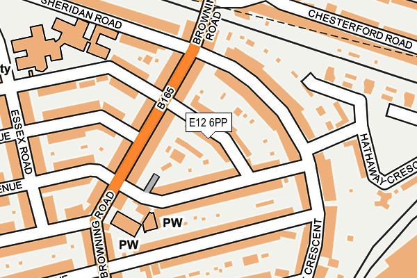 E12 6PP map - OS OpenMap – Local (Ordnance Survey)