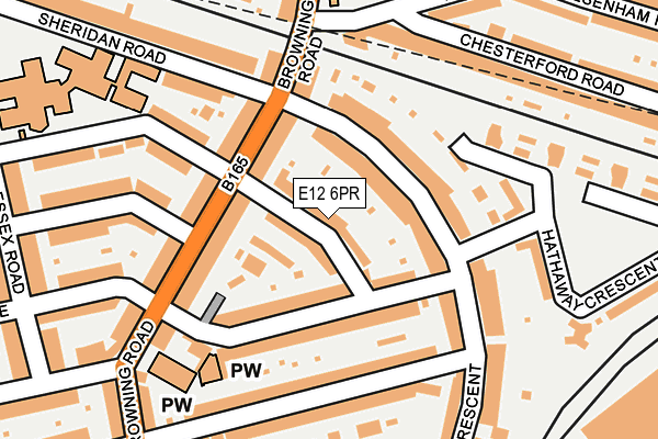 E12 6PR map - OS OpenMap – Local (Ordnance Survey)