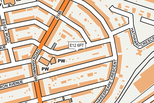 E12 6PT map - OS OpenMap – Local (Ordnance Survey)