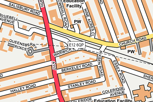 E12 6QP map - OS OpenMap – Local (Ordnance Survey)