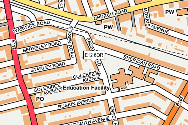 E12 6QR map - OS OpenMap – Local (Ordnance Survey)