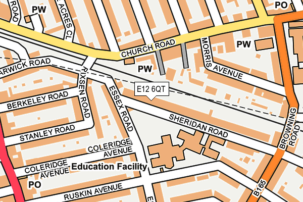 E12 6QT map - OS OpenMap – Local (Ordnance Survey)