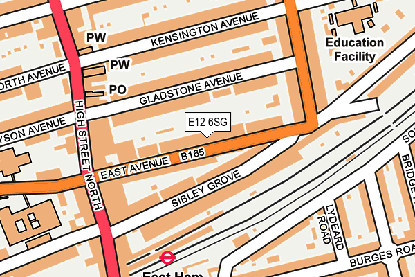 E12 6SG map - OS OpenMap – Local (Ordnance Survey)