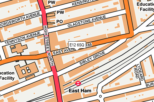 E12 6SQ map - OS OpenMap – Local (Ordnance Survey)