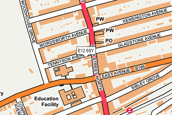 E12 6SY map - OS OpenMap – Local (Ordnance Survey)