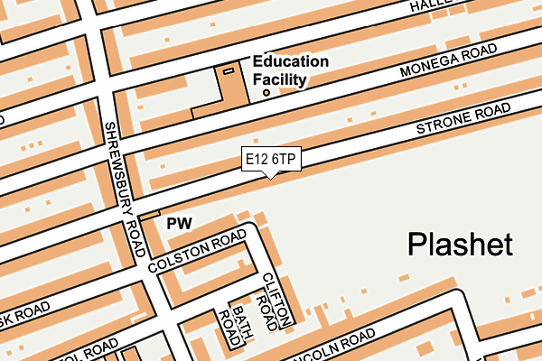 E12 6TP map - OS OpenMap – Local (Ordnance Survey)