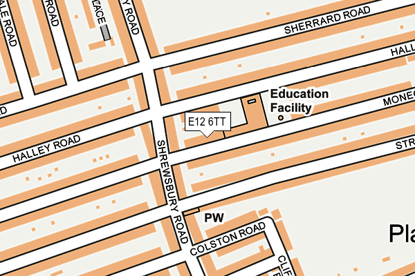 E12 6TT map - OS OpenMap – Local (Ordnance Survey)