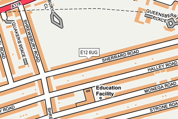 E12 6UG map - OS OpenMap – Local (Ordnance Survey)