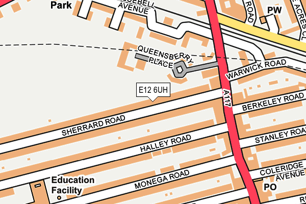 E12 6UH map - OS OpenMap – Local (Ordnance Survey)