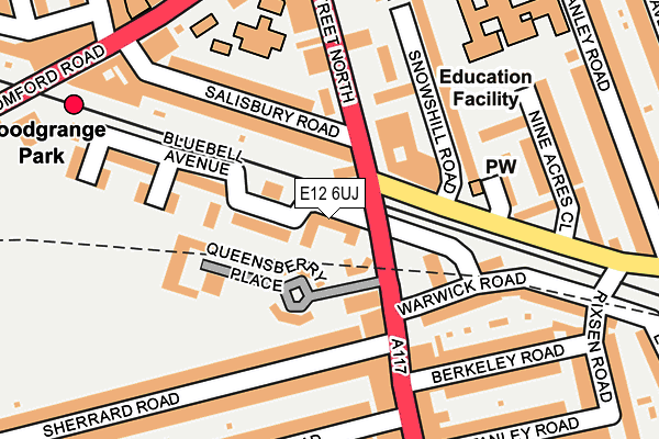 E12 6UJ map - OS OpenMap – Local (Ordnance Survey)