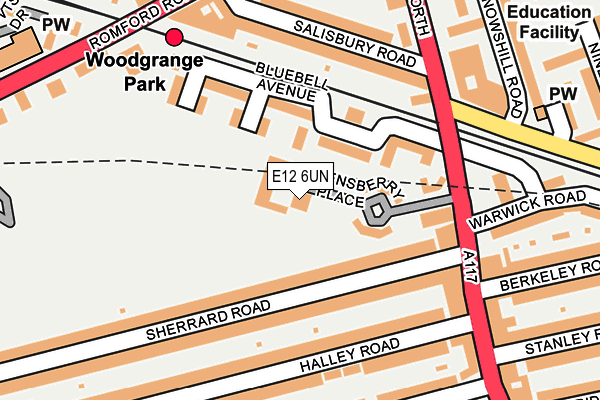 E12 6UN map - OS OpenMap – Local (Ordnance Survey)