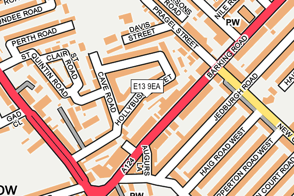 E13 9EA map - OS OpenMap – Local (Ordnance Survey)