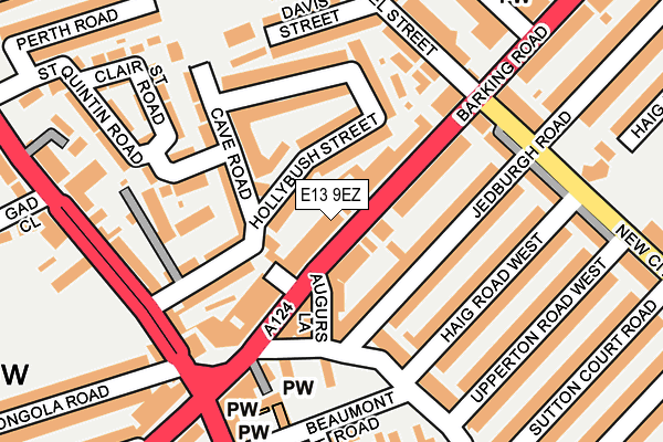 E13 9EZ map - OS OpenMap – Local (Ordnance Survey)