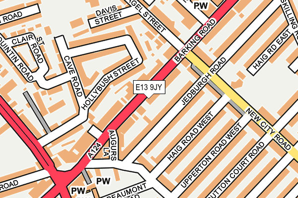 E13 9JY map - OS OpenMap – Local (Ordnance Survey)