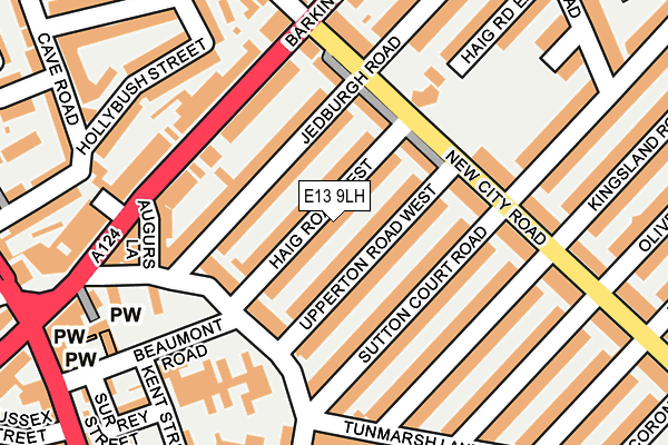 E13 9LH map - OS OpenMap – Local (Ordnance Survey)