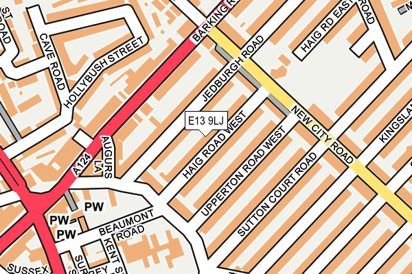 E13 9LJ map - OS OpenMap – Local (Ordnance Survey)