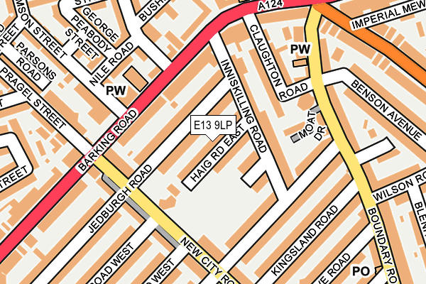 E13 9LP map - OS OpenMap – Local (Ordnance Survey)