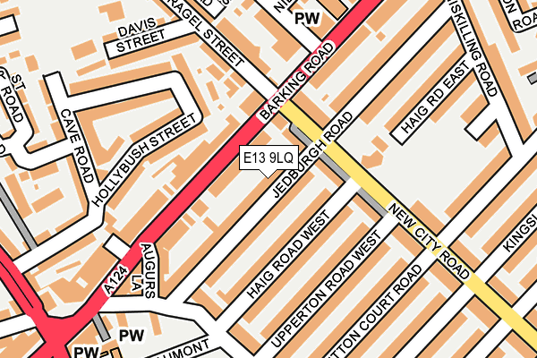 E13 9LQ map - OS OpenMap – Local (Ordnance Survey)