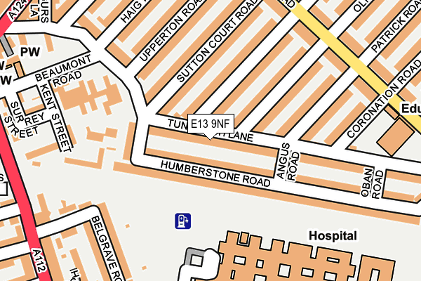 E13 9NF map - OS OpenMap – Local (Ordnance Survey)