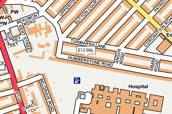 E13 9NL map - OS OpenMap – Local (Ordnance Survey)