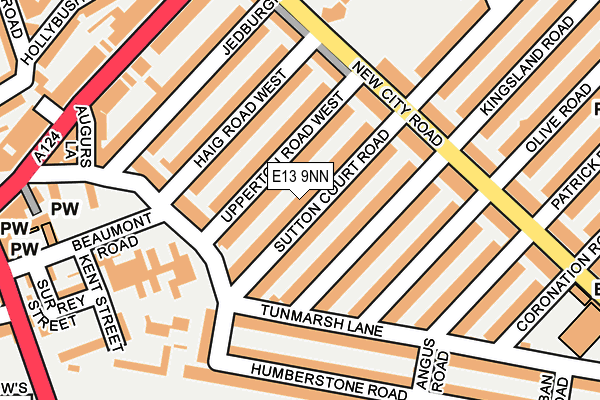 E13 9NN map - OS OpenMap – Local (Ordnance Survey)